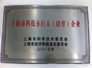 12月19号，AG真人国际(中国)官方官网被评为上海市科技小巨人培育企业