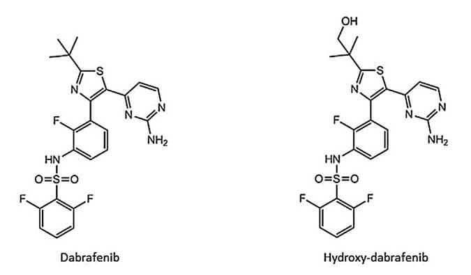 开发并验证新的LC-MS/MS方法，用于定量人血浆中达拉非尼及其主要代谢物羟基达拉非尼 (OHD)。OHD（纯度>99%）通过AG真人国际(中国)官方官网合成